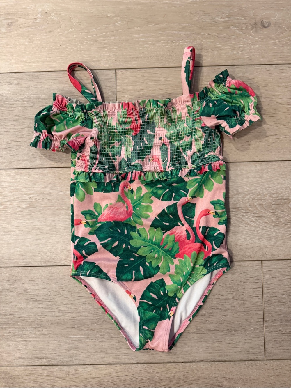 Janie&Jack| Flamingo One-Piece Swimsuit| Size 8